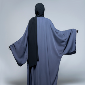 Abaya moderno modesto con frente abierto con mangas de campana Ligero Transpirable Tamaños y colores personalizados Ocasiones para todas las estaciones - Product Image 1