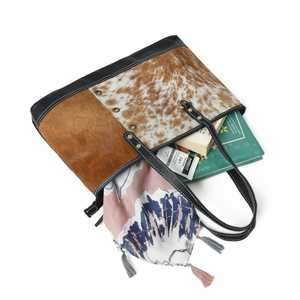 Bolso de cuero de vaca curtido vegetal hecho a mano, cierre de cremallera, tendencia tallada, detalle, correas extraíbles, múltiples bolsillos - Product Image 3