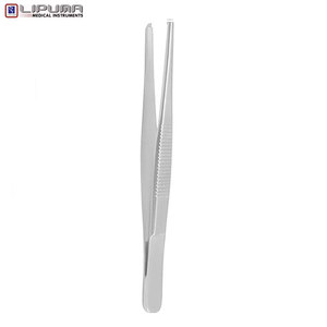 Fórceps de disección de patrón delgado de alta calidad 1x2 dientes Instrumentos médicos quirúrgicos de acero inoxidable - Product Image 3