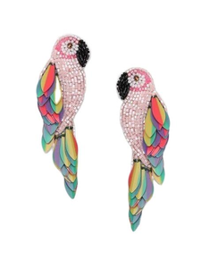 Handmade Beaded Animal <b>Bird</b> Drop Earrings Color Preservation Rice Beads Dangle Jewelry Handmade Elegant Design - Product Image 5