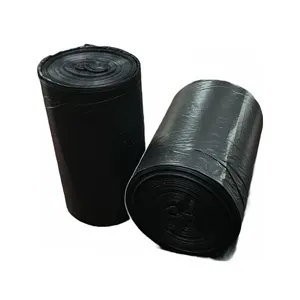 من المصنع مباشرة 3 مل أكياس قمامة سوداء ثقيلة يمكن التخلص منها بطانات شفافة سميكة للغاية 55 60 جالون أكياس قمامة للخارج