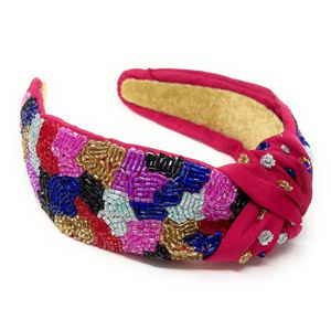 Bandeaux en perles de graines en gros avec broderie complexe pour les commandes en gros, acceptation de la personnalisation, bandeaux en perles - Product Image 3