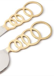 Esparcidor de queso de acero inoxidable de primera calidad al por mayor, juego de cuchillos para mantequilla, anillos, mango de diseño, uso en la cocina, rebanador de frutas, precio barato - Product Image 3