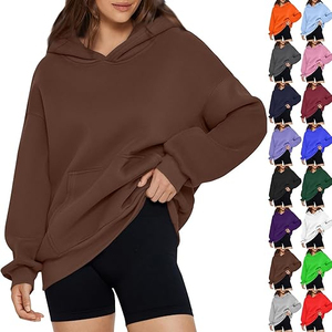 Sudadera con capucha de gran tamaño de algodón 100% personalizable para mujer, con hombros caídos, Impresión de logotipo personalizada, servicio OEM de la mejor calidad - Product Image 6