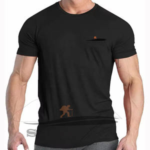 Quick Dry Polyester Spandex Men's T-shirts Breathable Gym Compression Fitness <b>Undershirts</b> Custom Logo Training Sportswear Top - Product Image 2