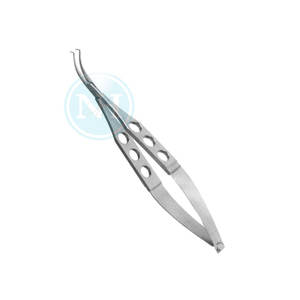 Pinzas de Sujeción de Lentes Clayman de Grado Quirúrgico, 121 mm, Mandíbulas Anguladas Delicadas, Instrumentos de Microcirugía Oftálmica - Product Image 2