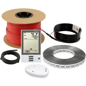 Kit de câble de système de chauffage au sol radiant électrique LuxHeat 240V pour 40-300sqft comprend des carreaux + - Product Image 1