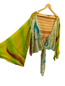 เสื้อชายหาดผ้าไหมสั้นหลากสีเสื้อเบลาส์ผ้าไหมหลากสีใส่ในบ้าน - Product Image 6