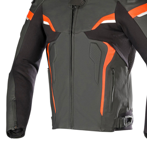 Chaqueta de Motociclista de Cuero Genuino para Hombre, Talla Grande, Impermeable, Cortavientos, Ropa Deportiva de Carreras de Invierno - Product Image 5