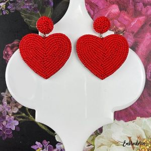 Boucles d'oreilles pendantes en forme de tranche de pastèque, perles rouges, vertes, blanches, noires, bijoux faits à la main, accessoires de mode, design fruité, look estival - Product Image 6