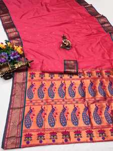 Pesado Chinnon seda Rasal Net boda Saree rojo bordado hilo borde encaje trabajo nueva ropa India paquistaní para ropa de boda - Product Image 6