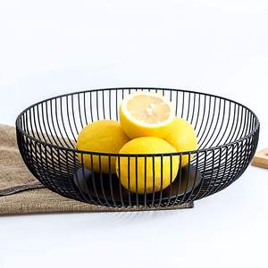 Corbeille à fruits moderne en fer pour une décoration de cuisine minimaliste, offrant un design épuré et un rangement ouvert pour les fruits - Product Image 2