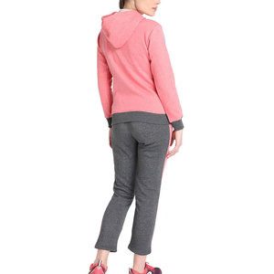 Survêtement personnalisé Vêtements d'entraînement et de jogging pour femmes Tissu polaire en polyester à manches longues Conception OEM Produit imprimé avec logo personnalisé - Product Image 4