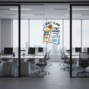 No subo la escalera de carreras corporativas, la salto por encima de ella - Camiseta para chica - Product Image 3