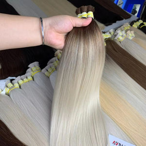 Meilleure vente Ombre #4/PLA02 Extension de cheveux grande quantité en vrac brut vietnamien 60cm vente en gros manufacture - Product Image 1