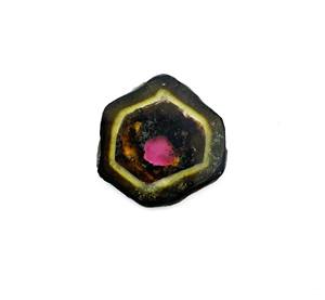 Rebanada de piedras preciosas Turmalina sandía Natural 21,50*23,50 MM 13 CT IGI certificado para la fabricación de joyas - Product Image 4