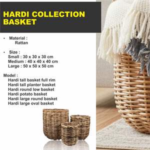งานฝีมือตะกร้าหวาย คอลเลคชั่นฮาร์ดี - Product Image 6
