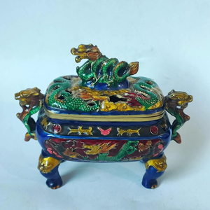 Moderno Quemador de Incienso Decorativo Indio de Latón Multicolor de Alta Calidad, Juego de Porta Incienso con Recolector de Cenizas para Uso Aromático - Product Image 3