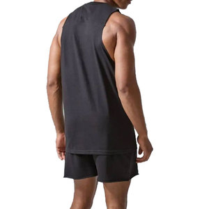 Camiseta sin mangas de gimnasio de algodón lavado sólido para hombre 2025 Chaleco de Fitness de algodón transpirable Casual bordado Mark's Top Fitness Casual 100% - Product Image 2