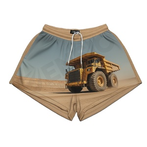 Short de rugby australien de football pour femmes conçu sur mesure vichy bicolore avec poches de style pantalon d'impression par sublimation - Product Image 2