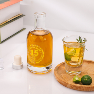 Promotion Bouteille en verre de 200ml pour boissons à la vodka aromatisées pour importation <span class=keywords><strong>Tequila</strong></span> mexique pour fabricant de liège Jelly Candy Conserves - Product Image 3