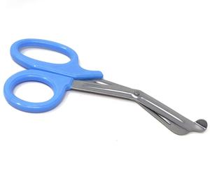 Tijeras de corte de vendaje de primeros auxilios, dentada de punta redonda tijera, tijeras de traumatismo con mango de Color azul cielo, instrumentos quirúrgicos de 5,5" - Product Image 1
