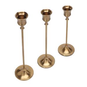 Portavelas chapado en oro de nuevo diseño, decoración del hogar de alto acabado, vajilla de boda, superventas, precio al por mayor, soporte de vela - Product Image 2