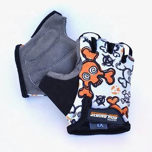 Gants de cyclisme personnalisés Deko pour hommes demi-doigt gel de vélo gant sans doigt rembourré unisexe - Product Image 5