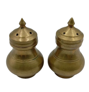 Salero y pimentero de metal pulido dorado con mini patas, herramientas para hierbas y especias para hogares, hoteles y restaurantes - Product Image 5