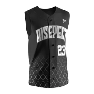 Jersey de Béisbol de Alta Calidad, Spandex, Logotipo Personalizado, Proveedor Mayorista para Hombre - Product Image 3