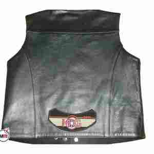 2023 meilleure vente noir classique lacets latéraux veste de motard en cuir de qualité supérieure gilet sans manches chaud lourd du Pakistan - Product Image 3
