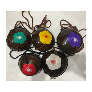 Nouveau design véritable coquille de noix de coco sac à main hawaïen peint à la main style unique prix compétitif fait à la main du Vietnam - Product Image 2