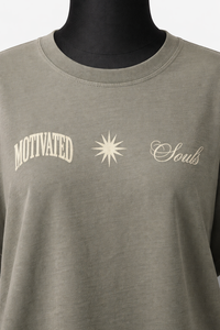 T-shirt en coton surdimensionné pour femme, imprimé graphique, coupe ample, style streetwear décontracté, col rond, épaules tombantes, tee-shirt tendance - Product Image 6