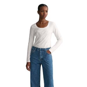 Camiseta térmica de secado rápido para mujer, Jersey deportivo personalizado de capa base de lana de manga larga flexible para correr, entrenamiento y senderismo - Product Image 1