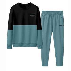 Survêtements d'hiver unisexes de qualité supérieure, sweat-shirts imprimés, pantalon contrasté, tissu extensible doux, respirant, séchage rapide - Product Image 4