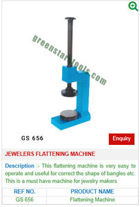 Máquina aplanadora de acero GS 656, herramientas de joyería esenciales para joyeros, herramienta para aplanar joyas - Product Image 2
