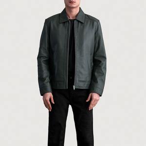 Veste en cuir pour homme sur mesure OEM fabriquée au Pakistan, logo sur le devant, respirante, veste de moto d'hiver - Product Image 1