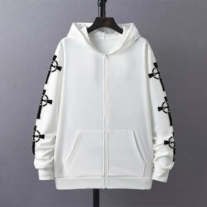 สเวตเชิ้ตมีฮู้ดแบบมีซิปสำหรับผู้ชายสไตล์สตรีท - Product Image 3