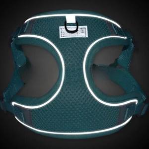 Harnais simple réglable pour chien et laisse réfléchissante avec gilet en polyester et poignée souple pour chiens de taille moyenne et petite - Product Image 3