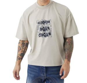 T-shirt en coton pour hommes et femmes, coupe ample à épaules tombantes, style décontracté streetwear, mode estivale, fabricant OEM, surdimensionné - Product Image 1