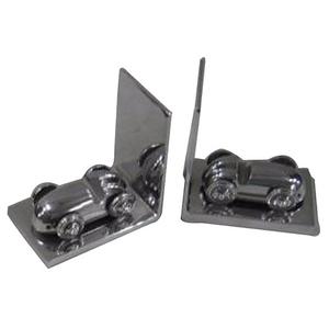 Silver Aluminum Airplane Bookend <b>New</b> Design 2025 Shiny Table Centerpiece Wholesale Luxury Vintage Item High Quality Top Product - Product Image 2