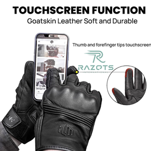 Gants de moto de course en cuir d'origine de haute qualité Protection améliorée pour la moto et le cyclisme - Product Image 5