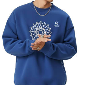 Sudadera moderna para hombre, mezcla de algodón, con estampado gráfico y corte holgado, perfecta para el estilo urbano juvenil. - Product Image 6