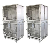 Cage d'élevage de laboratoire en acier inoxydable pour chien Lapin Singe Cochon Equipement vétérinaire
