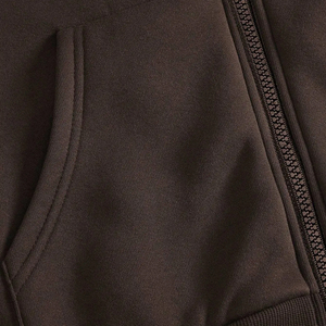 Excelente calidad de gran tamaño de algodón Rhinestone Zip Up Hoodie transpirable de moda Rhinestone sudaderas con capucha para la venta - Product Image 3