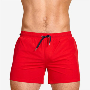 2025, ropa de playa deportiva de verano para hombre, pantalones cortos de secado rápido, bañadores de natación medios, forro de malla, pantalones cortos de playa de poliéster con patrón sólido caliente - Product Image 4