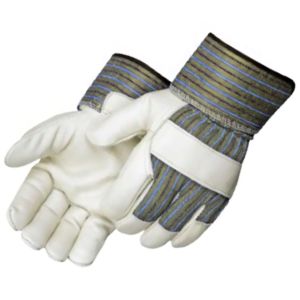 Vêtements de travail en cuir de vachette de qualité supérieure Gréeur canadien Protection des mains Gants de travail en cuir robuste - Product Image 3