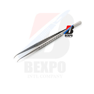 Pince à épiler pour tissus atraumatiques dentaires de qualité supérieure 1x2Dents 160mm Instruments de micro-chirurgie - Product Image 4