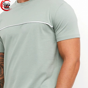 100% coton O-cou T-Shirt Slim Fit Fitness Sport Style avec col rond Séchage rapide Respirant Tissu tissé Léger Élégant" - Product Image 5