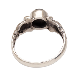 Anillo de cóctel de ónix de Plata de Ley 925, joyería de piedras preciosas clásica elegante hecha a mano, estilo cristiano Hip Hop de moda de alta calidad - Product Image 2